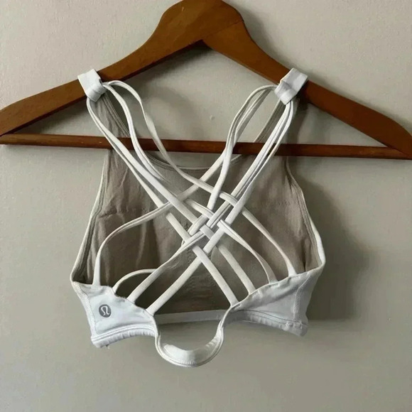 Lululemon Free To Be  Bra *Wild High Neck White 2 - Picture 6 of 7